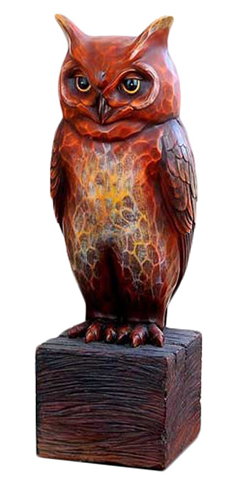 Resin Owl on stand